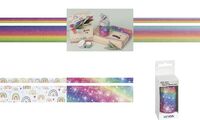 HEYDA Ruban adhésif décoratif "Rainbow Pastel Glitter" (57301465)