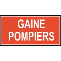 Gaine pompiers - autocollant - L.200 x H.100 mm