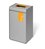 Durable 55L Plastic Waste Bin | Sheet Steel Recycling Separation Bin | DURASORT