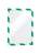 Durable DURAFRAME� Security Self-Adhesive Frame - A4 - Green/White - Pack of 2