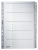 Leitz grijze A4 index 1-20 tabs van karton met mylar versterkt