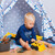 Relaxdays Spielzeug Baufahrzeuge, 3er Set mit Bagger, Frontlader & LKW, für Sandkasten & Kinderzimmer, aus Kunststoff