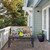 Relaxdays Gartentisch rechteckig, Holzoptik, Esstisch, Garten, Balkon, Terrasse, HBT: 39x98x48 cm, Balkontisch, schwarz