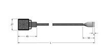 Ventilsteckverbinder Bauform A VAS04-K81E-5/TXL