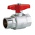 3/4" BSP Male x 3/4" BSP Female Plated Brass Ball Valve