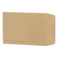 5 Star Office Envelopes Recycled Board Backed Hot Melt Peel & Seal 350x248mm 120gsm Manilla [Pack 125]