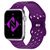 NALIA Breathable Bracelet Silicone Smart Watch Strap compatible with Apple Watch Strap SE & Series 8/7/6/5/4/3/2/1, 38mm 40mm 41mm, Fitness Watch Band, Men & Women Dark Purple