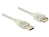 Verlängerungskabel USB 2.0 A Stecker an USB 2.0 A Buchse, transparent, 2m, Delock® [83883]
