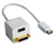 Adapter Mini DVI Stecker an HDMI Buchse + DVI Buchse, 0,15m, weiß, Good Connections®