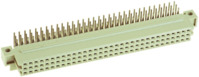 Federleiste, Typ R, 32-polig, a-c, RM 2.54 mm, Lötstift, abgewinkelt, 0973232280