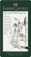 Castell 9000 Bleistift, Design Set, 12er Metalletui