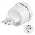 5 Power Plug Adapter Type L (It) Type C (Europlug)+Type F White