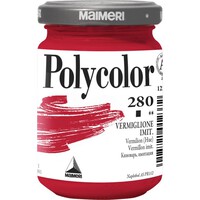Colore Acrilico Polycolor Maimeri - 140 ml - M1220280 (Vermiglione Imitazione)