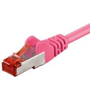CAT6 S/FTP (PIMF) patchkabel 7,50m roze