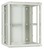 15U witte wandkast (kantelbaar) met glazen deur 600x600x770mm