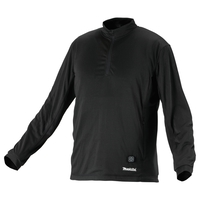 Makita DCX201AXS Verwarmd ondershirt met rits met accupack BL1055B maat XS