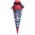 Schultüte, Bastelset Soccer, 3D, 68cm, Kreppverschluss, rot ROTH 658026