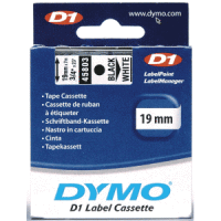 Etikettenband Dymo D1 19mm/7m schwarz/weiß