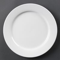 Olympia Ware Wide Rimmed Plates - Heat and Shock Resistant - 280mm - Pack of 6