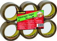 Scotch Packaging Tape Low Noise 48mmx66m Brown (Pack of 6) 3120B4866