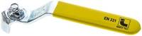 KOMBI5FGELB Kombigriff-gelb, Größe 5, Flachstahl (Stahl verzinkt mit Kunststoffü
