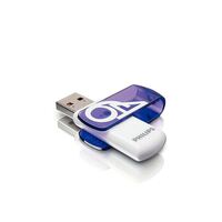 Philips Vivid Pen Drive 64GB USB 2.0 fehér-lila