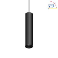 LED Schienen-Pendelleuchte ARCA PENDANT, Ø 5.5cm, 48Vdc, 15W 4000K 1450lm 34°, Schwarz