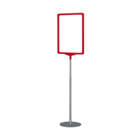 Promotional Display / Poster Stand "D Series" | red similar to RAL 3000 A3