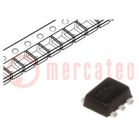 Tranzisztor: N/P-MOSFET; egysarkú; kiegészítő pár; 20/-20V; 1W