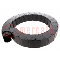 Cable chain; 158; Bend.rad: 175mm; L: 1012mm; Int.height: 40mm