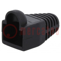 Schutz für RJ45-Stecker; 5,8mm; schwarz