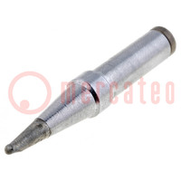 Tip; conical sloped; 1.6mm; 370°C; for soldering iron