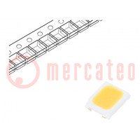 LED; SMD; 2835,PLCC2; blanco caliente; 14÷20lm; 2650-2800K; 90