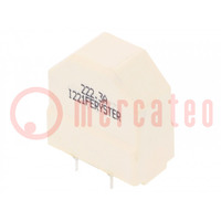 Inductor: wire; THT; 2.2mH; 3A; 40mΩ; 230VAC; 15x12.5mm; -20÷50%