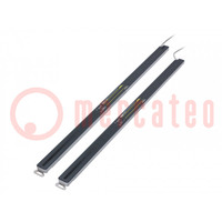 Safety light curtain; H: 640mm; 0.1÷3m; IP67; SF4C; 24VDC; lead 5m