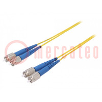 Patch cord a fibra ottica; FC/UPC,su entrambi il lati; 1m; Gold