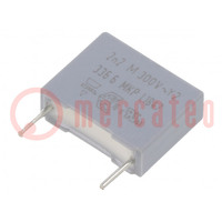 Capacitor: polypropylene; Y2; 2.2nF; 4x10x12.5mm; THT; ±20%; 10mm