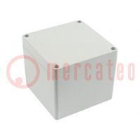 Enclosure: multipurpose; X: 105mm; Y: 105mm; Z: 90mm; 1554; grey; IP68