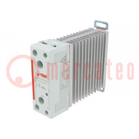 Relay: solid state; Ucntrl: 4÷32VDC; 30A; 24÷660VAC; RSR72; 1-phase