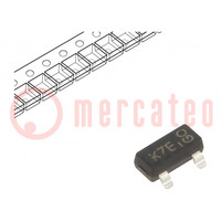 Diode: Schottky switching; SMD; 70V; 70mA; SOT23; reel,tape