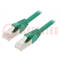 Patch cord; ETHERLINE® Cat.6a,S/FTP; 6a; stranded; Cu; LSZH; green