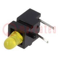 LED; in housing; 2.8mm; No.of diodes: 1; yellow; 20mA; 60°; 10÷20mcd