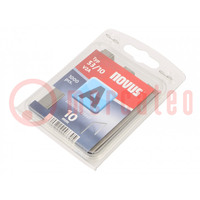 Staples; Width: 11.6mm; L: 10mm; stainless steel; 1000pcs; TYP A 53