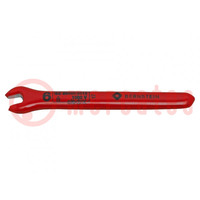 Wrench; insulated,single sided,spanner; 6mm