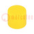 Cap; Body: yellow; Øint: 33mm; H: 33.5mm; Mat: LDPE; push-in; SafeCAP