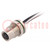 Conector: M8; hembra; PIN: 4; tomacorriente; 3A; IP67; 30V; 100mm