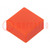 Button; push-in; none; 5.5mm; -25÷70°C; square; orange