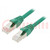 Patch cord; ETHERLINE® Cat.6a,S/FTP; 6a; linka; Cu; LSZH; zielony