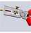 Knipex Abisolierzange mit Öffnungsfeder, universal, mit Mehrkomponenten-Hüllen, verchromt 160 mm