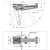 Skizze zu LAMP® Klappenbeschlag AILERON ARN-3 UP, 5,5 - 7,5 Nm, vernickelt